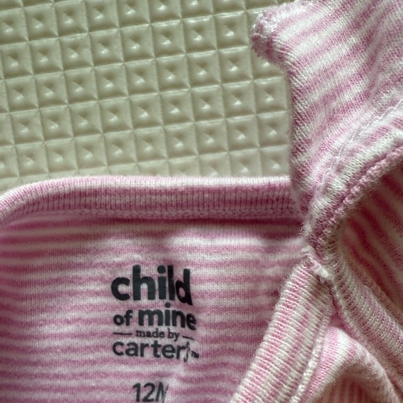 Carter’s|Baby girl outfit,Pink sleeveless bodysuit & jeans•••Size 12 months - Picture 4 of 4